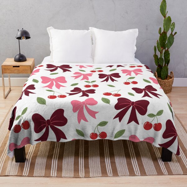 Item preview, Cute Coquette Cherry and Bows Seamless Pattern Background designed and sold by DiNata.