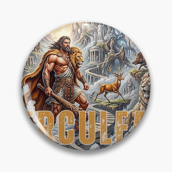 Item preview, Herculean Strength Epic Greek Mythology Gym Fitness Art designed and sold by rich-moda.