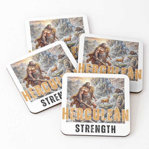 Item preview, Herculean Strength Epic Greek Mythology Gym Fitness Art designed and sold by rich-moda.