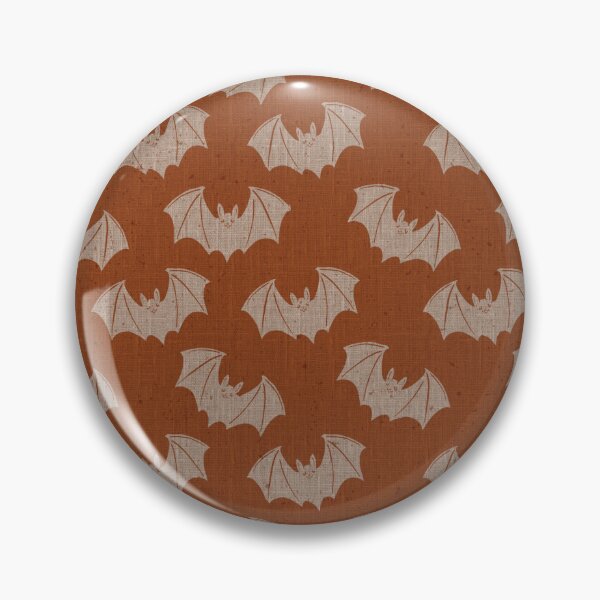 Item preview, Rust Gothic Bat Toile Vintage Autumn Pattern designed and sold by DColourMuse.