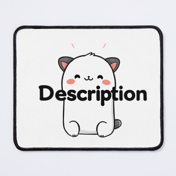 Item preview, Cute Cat Says Description designed and sold by T-domain.