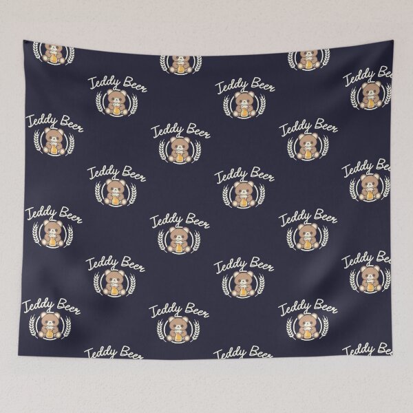 Item preview, Teddy Beer - Cute Varsity College Style Beer Drinking Teddy Bear designed and sold by NemiMakeit.