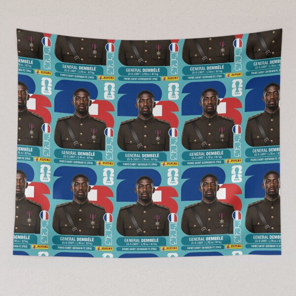 Item preview, PIPINI Dictator Mbappé's Crew - General Dembélé - Novelty Football Sticker Design designed and sold by PIPINI Inc..