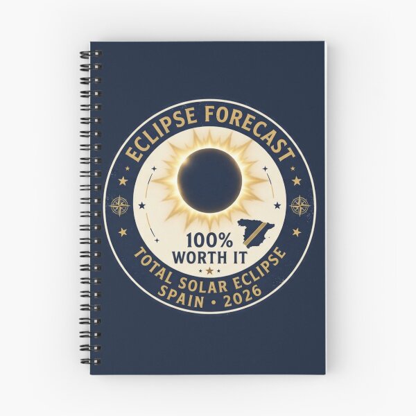 Item preview, Eclipse Forecast 100% Worth It Spain 2026 designed and sold by CalmCapy Co.