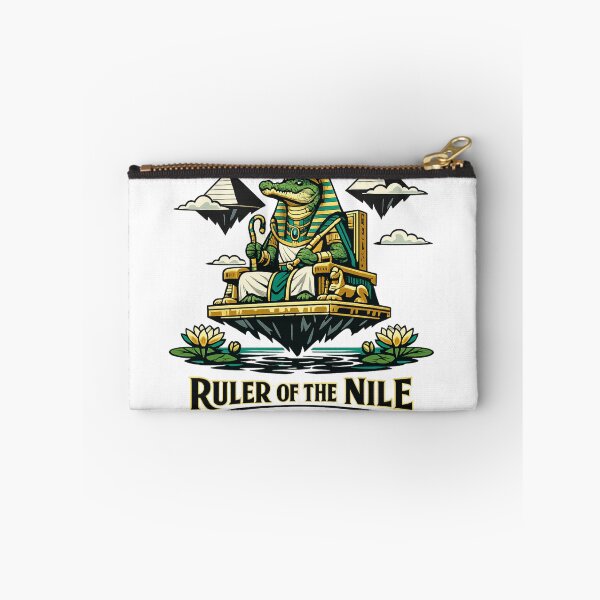 Item preview, Ruler of the Nile – Pharaoh Crocodile Art designed and sold by Dogandesighn.