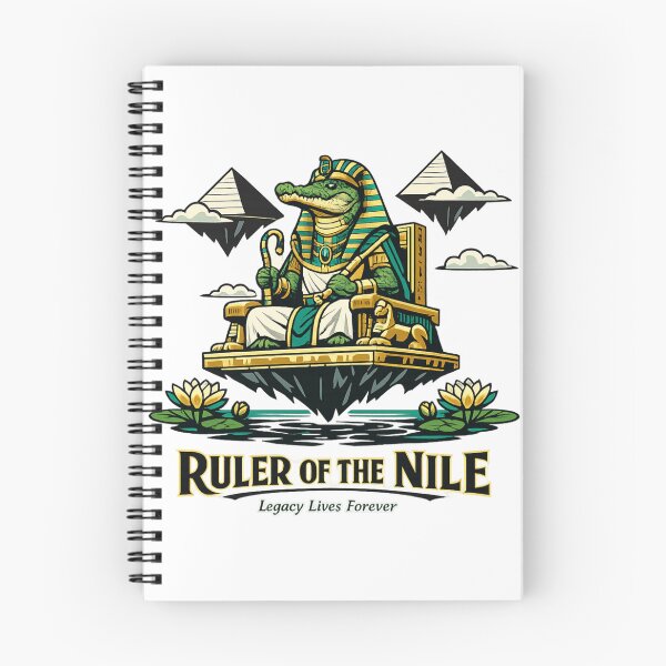 Item preview, Ruler of the Nile – Pharaoh Crocodile Art designed and sold by Dogandesighn.