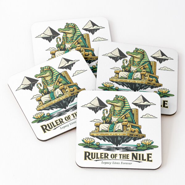 Item preview, Ruler of the Nile – Pharaoh Crocodile Art designed and sold by Dogandesighn.