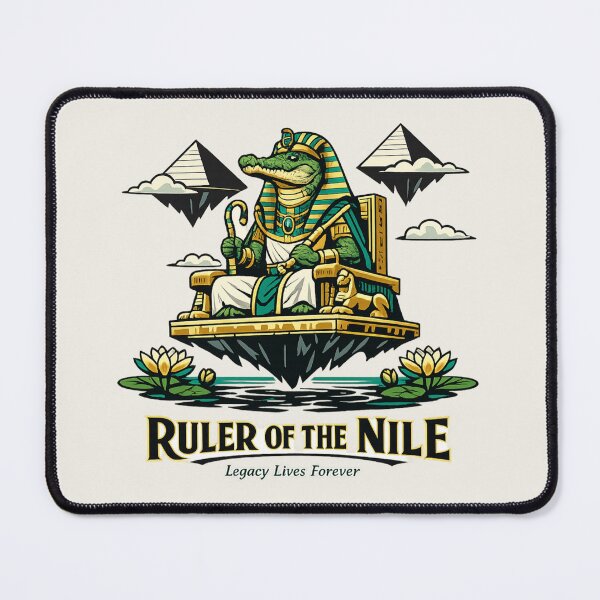 Item preview, Ruler of the Nile – Pharaoh Crocodile Art designed and sold by Dogandesighn.