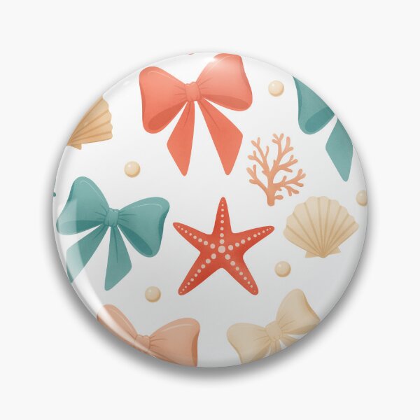 Item preview, Cute Coquette Sea Shells and Bows Seamless Pattern Background designed and sold by DiNata.