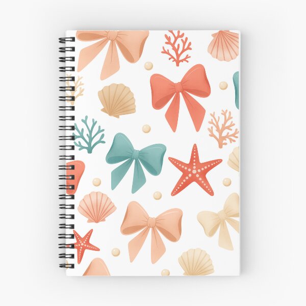 Item preview, Cute Coquette Sea Shells and Bows Seamless Pattern Background designed and sold by DiNata.