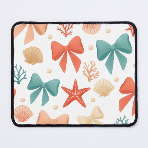 Item preview, Cute Coquette Sea Shells and Bows Seamless Pattern Background designed and sold by DiNata.