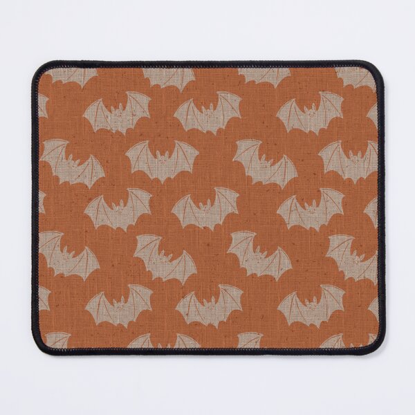 Item preview, Marigold Orange Bat Toile Folk Halloween Design designed and sold by DColourMuse.