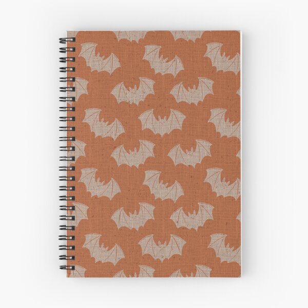Item preview, Marigold Orange Bat Toile Folk Halloween Design designed and sold by DColourMuse.