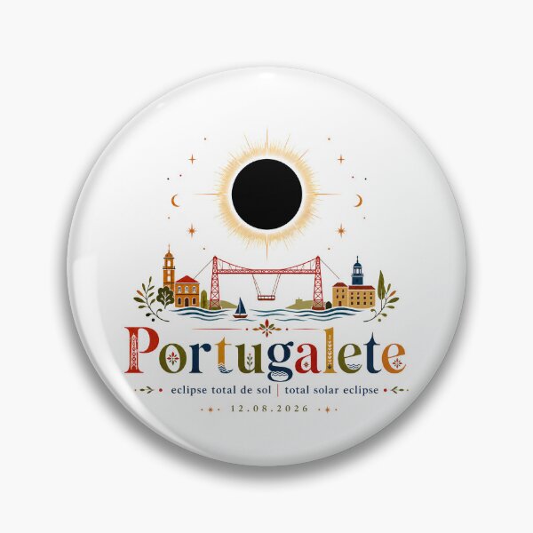 Item preview, Portugalete Total Solar Eclipse 2026 designed and sold by Beyond Destinations.
