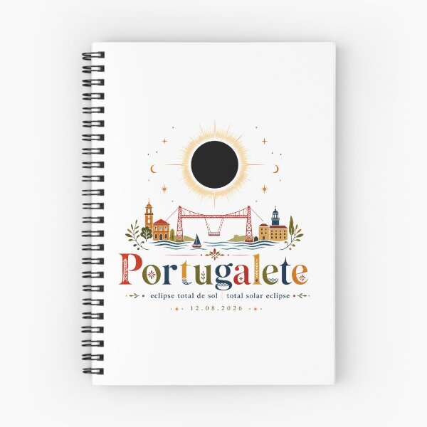 Item preview, Portugalete Total Solar Eclipse 2026 designed and sold by Beyond Destinations.