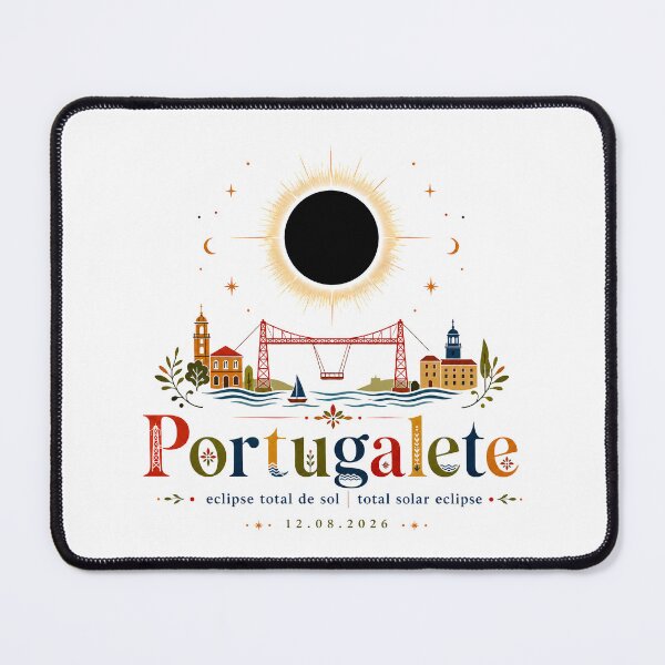 Item preview, Portugalete Total Solar Eclipse 2026 designed and sold by Beyond Destinations.