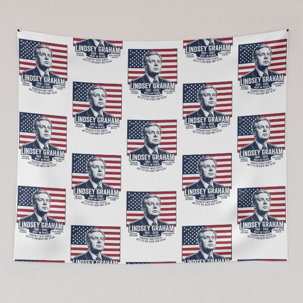 Item preview, Lindsey Graham South Carolina Senator 1955 To 2026 Rest in Peace designed and sold by Vanthuandesign.