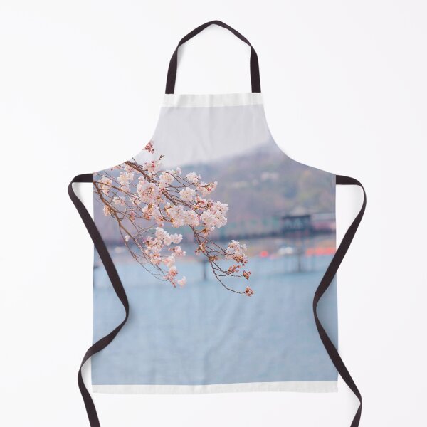 Item preview, Dreamy Pink Cherry Blossoms by the Lake – Soft Pastel Spring Photography designed and sold by Mypixieart.