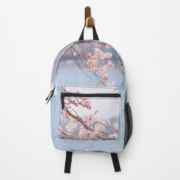 Item preview, Dreamy Pink Cherry Blossoms by the Lake – Soft Pastel Spring Photography designed and sold by Mypixieart.