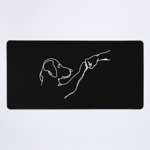 Item preview, Minimalist Dog Fist Bump Line Art designed and sold by GiaoCalonas.