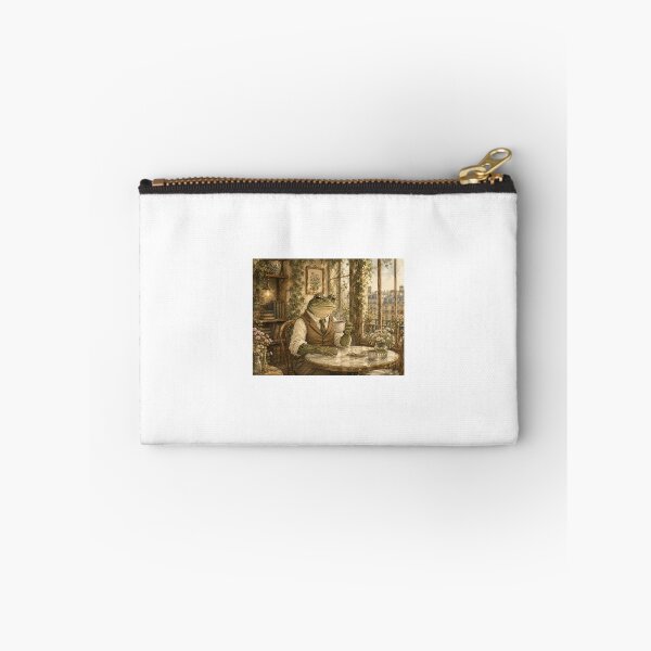 Item preview, Cozy Cottagecore Frog with Toadstool Wall Decor designed and sold by VibeThreadsAura.