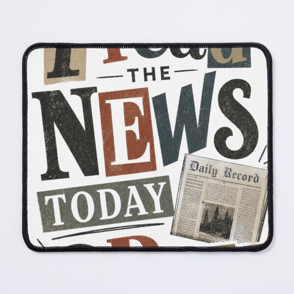 Item preview, I Read the News Today Oh Boy – Vintage Distressed Typography Design designed and sold by Jandedan.