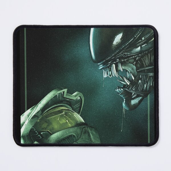 Item preview, Master Chief vs Alien | Sci-Fi Showdown Fan Art designed and sold by BlackThistleArt.