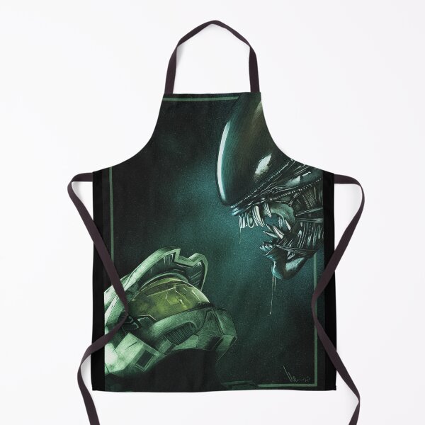 Item preview, Master Chief vs Alien | Sci-Fi Showdown Fan Art designed and sold by BlackThistleArt.