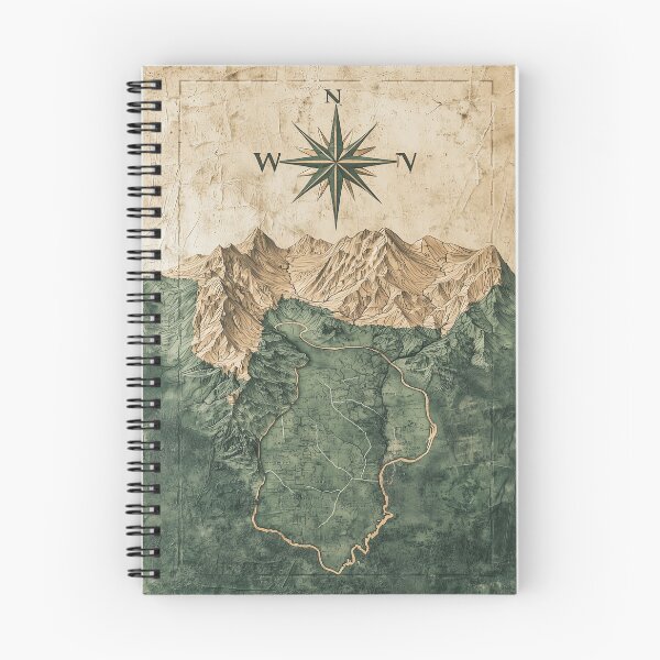 Item preview, Vintage topographic map art for camping enthusiasts and outdoor adventure lovers designed and sold by Wircon Studio.