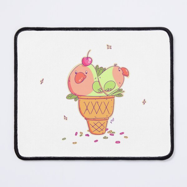 Item preview, Mango Ice Scream Birbs Cute Kawaii Dessert Birds Design designed and sold by Pioiiiart.