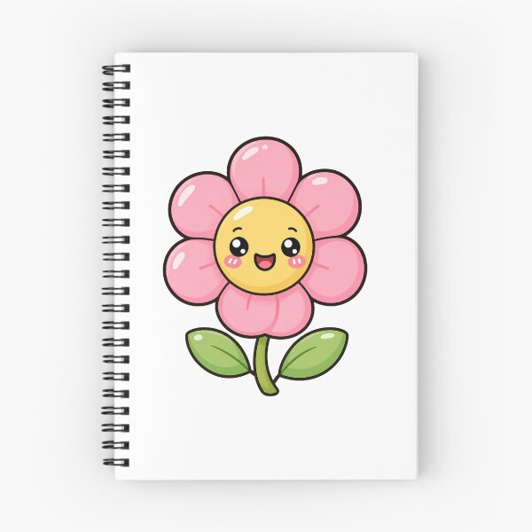 Item preview, Cute Kawaii Pink Flower Happy Smiling Cartoon designed and sold by Seculinator.