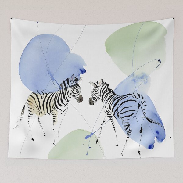 Item preview, Abstract Zebra Watercolor | Modern Safari Animal Illustration designed and sold by Ramona-Gliga.