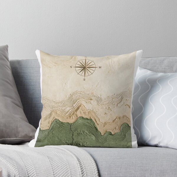 Item preview, Vintage topographic map art for camping enthusiasts and outdoor adventure lovers designed and sold by Wircon Studio.