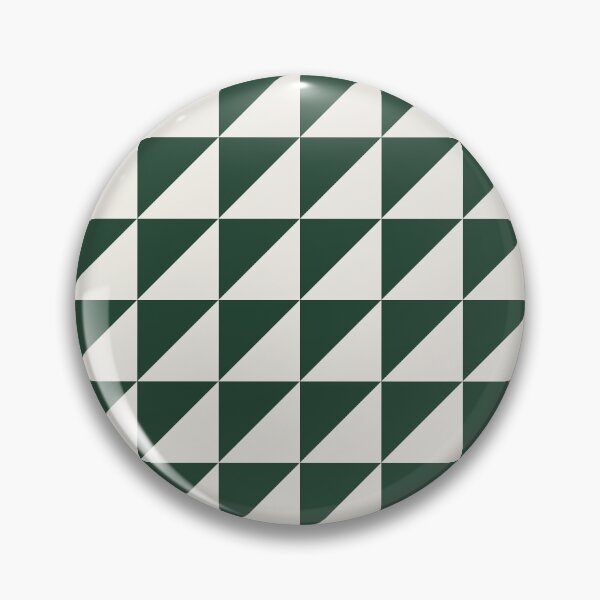 Item preview, Green And Cream Triangle Mosaic Pattern designed and sold by pattern-archive.