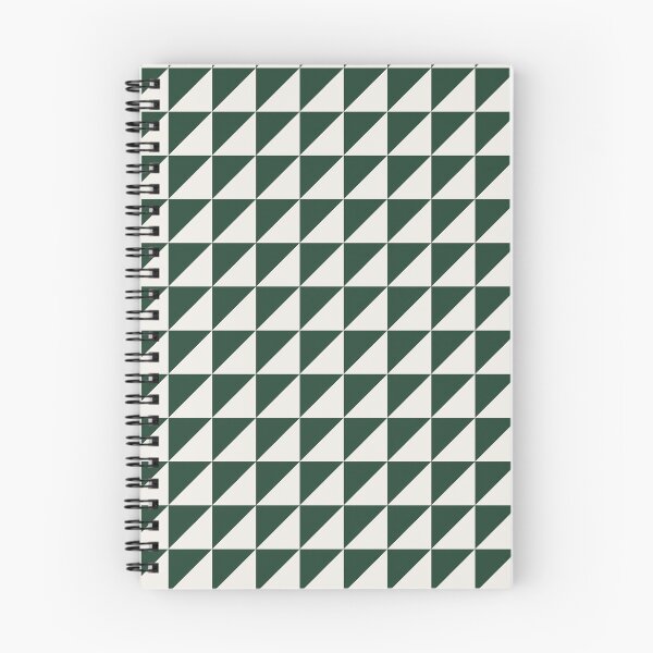 Item preview, Green And Cream Triangle Mosaic Pattern designed and sold by pattern-archive.