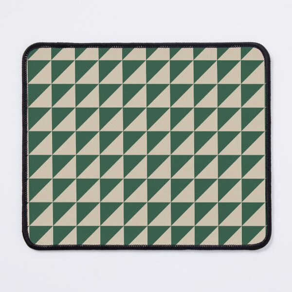 Item preview, Green And Sand Triangle Mosaic Pattern designed and sold by pattern-archive.