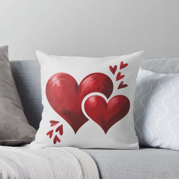 Item preview, two overlapping red hearts designed and sold by 123ks.