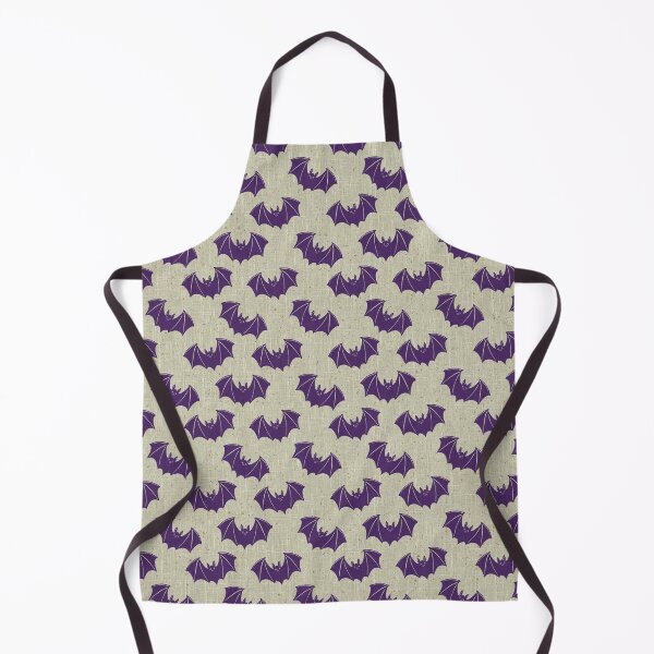 Item preview, Gothic Bat Toile Purple Vintage Halloween Folk Pattern designed and sold by DColourMuse.