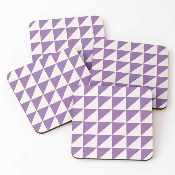 Item preview, Purple And Cream Triangle Mosaic Pattern designed and sold by pattern-archive.