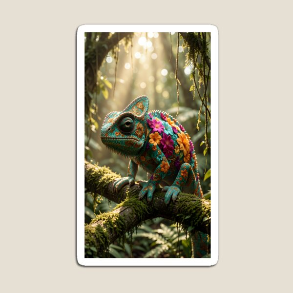 Item preview, The Flowering Chameleon designed and sold by VoidVeilStudio.