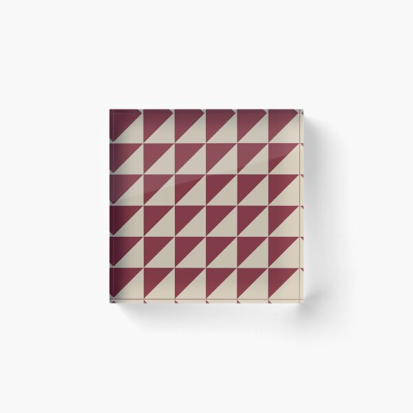 Item preview, Red And Beige Triangle Mosaic Pattern designed and sold by pattern-archive.