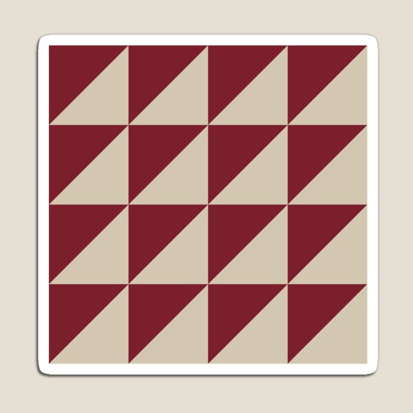 Item preview, Red And Beige Triangle Mosaic Pattern designed and sold by pattern-archive.