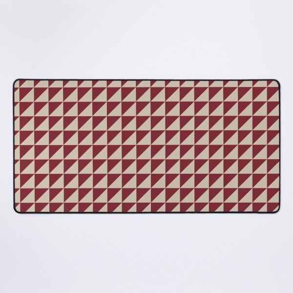 Item preview, Red And Beige Triangle Mosaic Pattern designed and sold by pattern-archive.