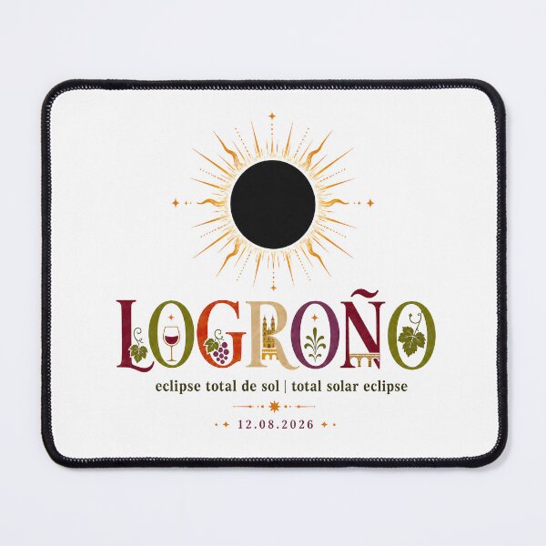 Item preview, Logroño Total Solar Eclipse 2026 designed and sold by Beyond Destinations.