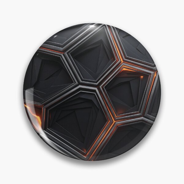 Item preview, Futuristic Black Geometric Wallpaper with Orange Neon Glow | Luxury Abstract Tech Design designed and sold by ColorFlick.