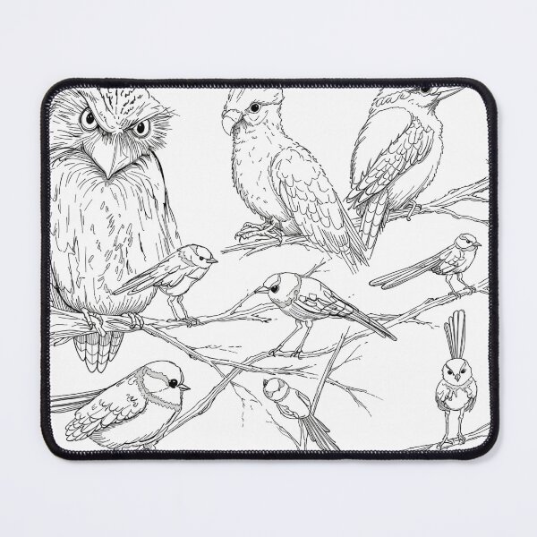 Item preview, Hand-Drawn Australian Bird Collection – Vintage Nature Line Art designed and sold by ArtwithKellie.