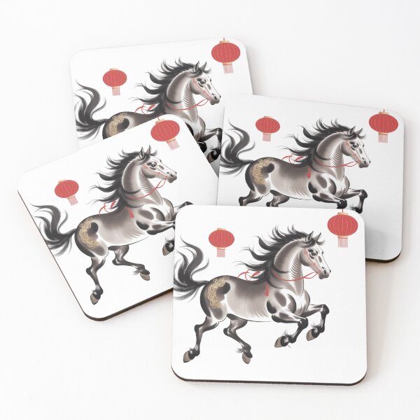 Item preview, A traditional Chinese ink painting depicting a majestic horse in celebration of the Year of the Horse. designed and sold by 123ks.