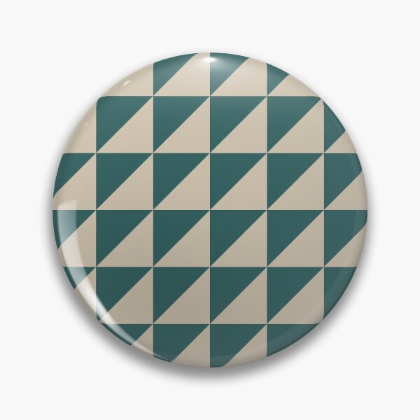 Item preview, Teal And Beige Triangle Mosaic Pattern designed and sold by pattern-archive.