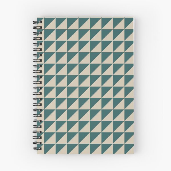 Item preview, Teal And Beige Triangle Mosaic Pattern designed and sold by pattern-archive.