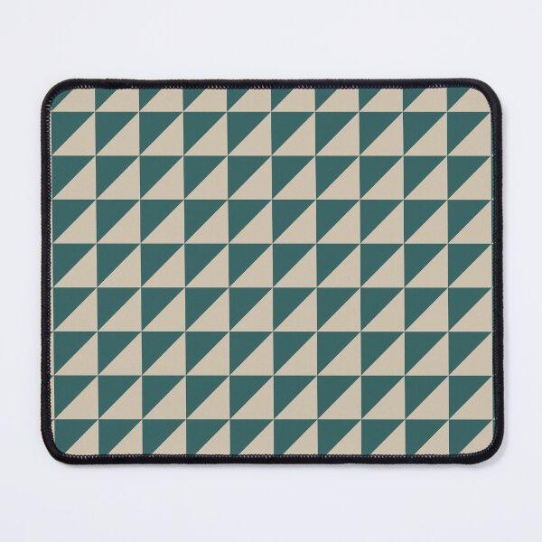 Item preview, Teal And Beige Triangle Mosaic Pattern designed and sold by pattern-archive.